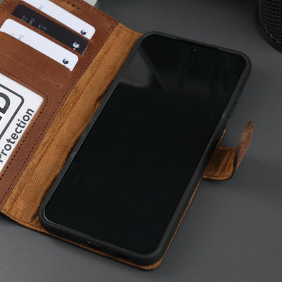 Leather Samsung Galaxy S25 Plus Wallet Case | BuffaloTORONATA - 