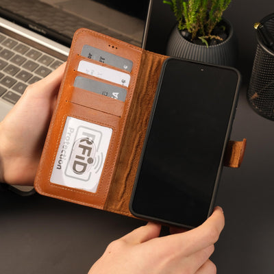 Leather Samsung Galaxy S25 Plus Wallet Case | BuffaloTORONATA - 