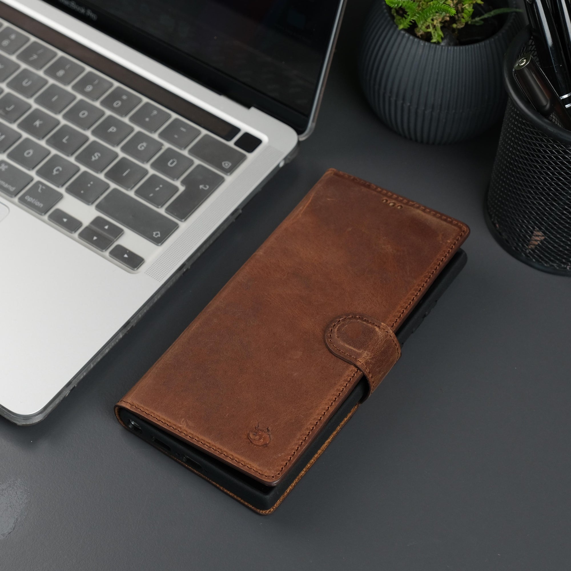 Leather Samsung Galaxy S25 Ultra Wallet Case 