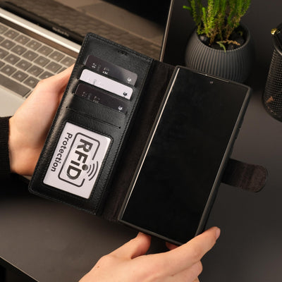 Leather Samsung Galaxy S25 Ultra Wallet Case | BuffaloTORONATA - 