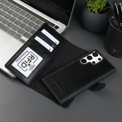 Leather Samsung Galaxy S25 Ultra Wallet Case | BuffaloTORONATA - 