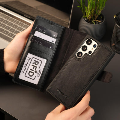 Leather Samsung Galaxy S25 Ultra Wallet Case | BuffaloTORONATA - 