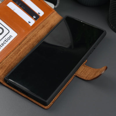Leather Samsung Galaxy S25 Ultra Wallet Case | BuffaloTORONATA - 