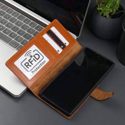 Leather Samsung Galaxy S25 Ultra Wallet Case | BuffaloTORONATA - 