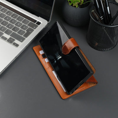 Leather Samsung Galaxy S25 Ultra Wallet Case | BuffaloTORONATA - 