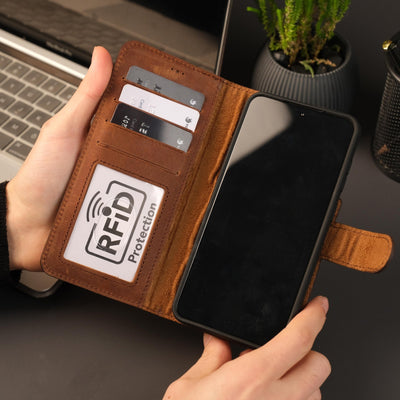 Leather Samsung Galaxy S25 Wallet Case | BuffaloTORONATA - 