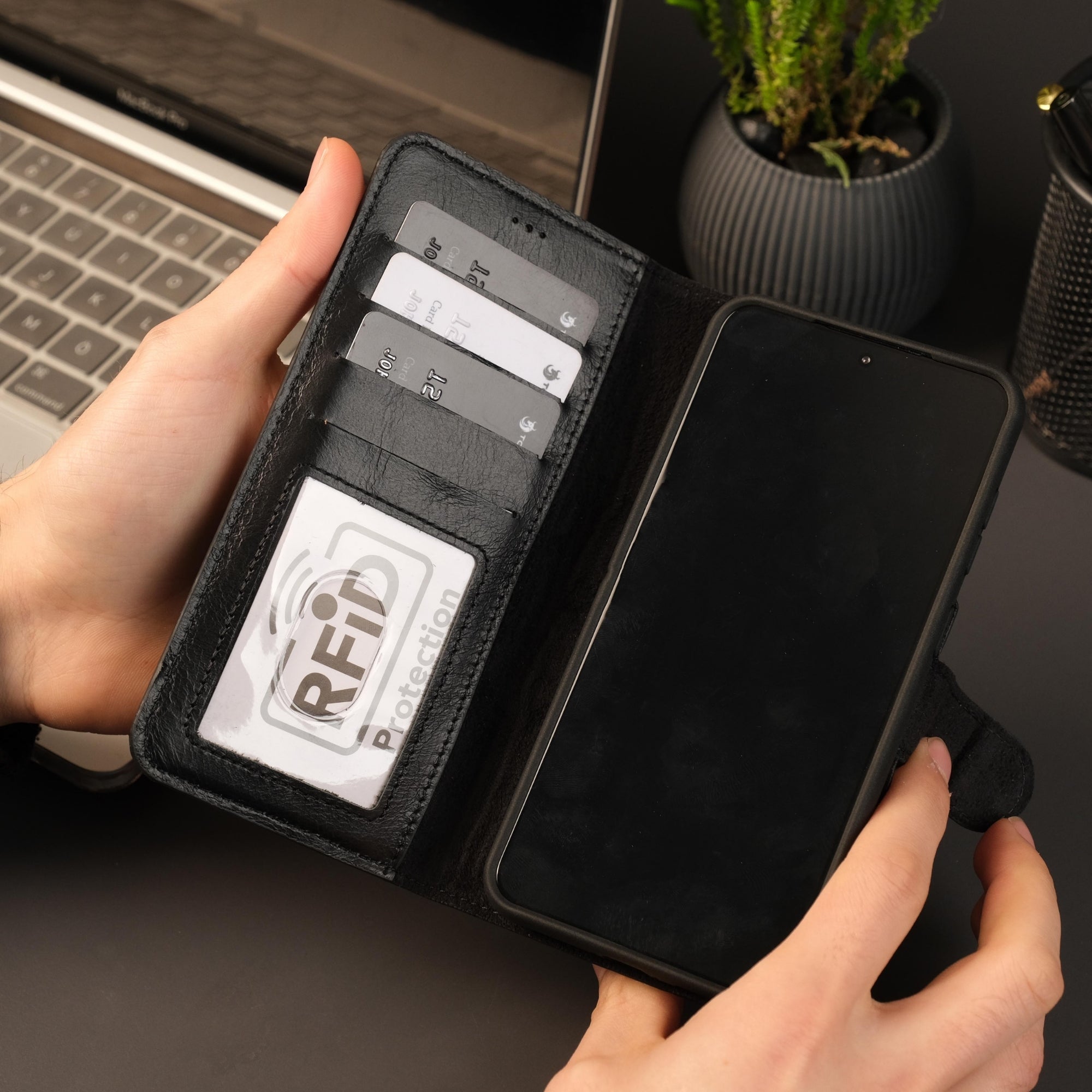 Leather Samsung Galaxy S25 Wallet Case | BuffaloTORONATA - 