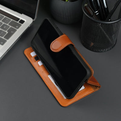 Leather Samsung Galaxy S25 Wallet Case | BuffaloTORONATA - 