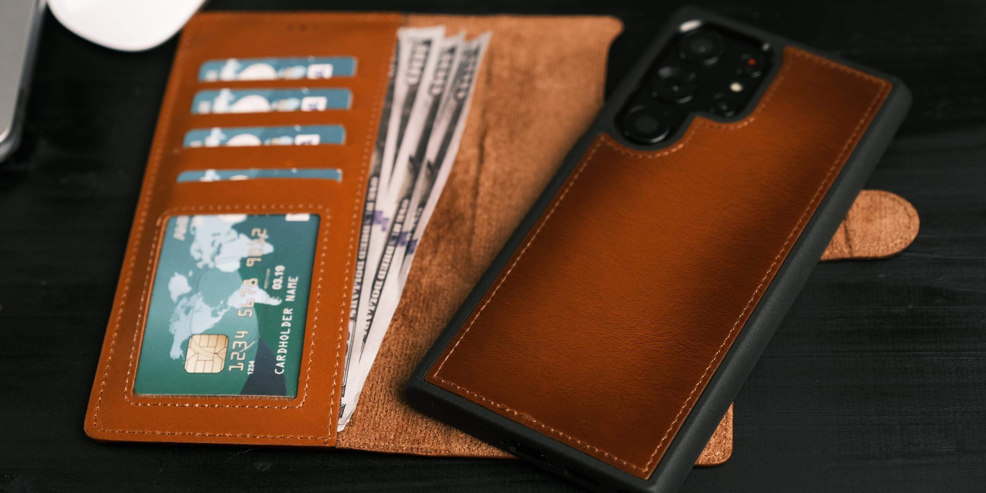 leather wallet for samsung mobile phones