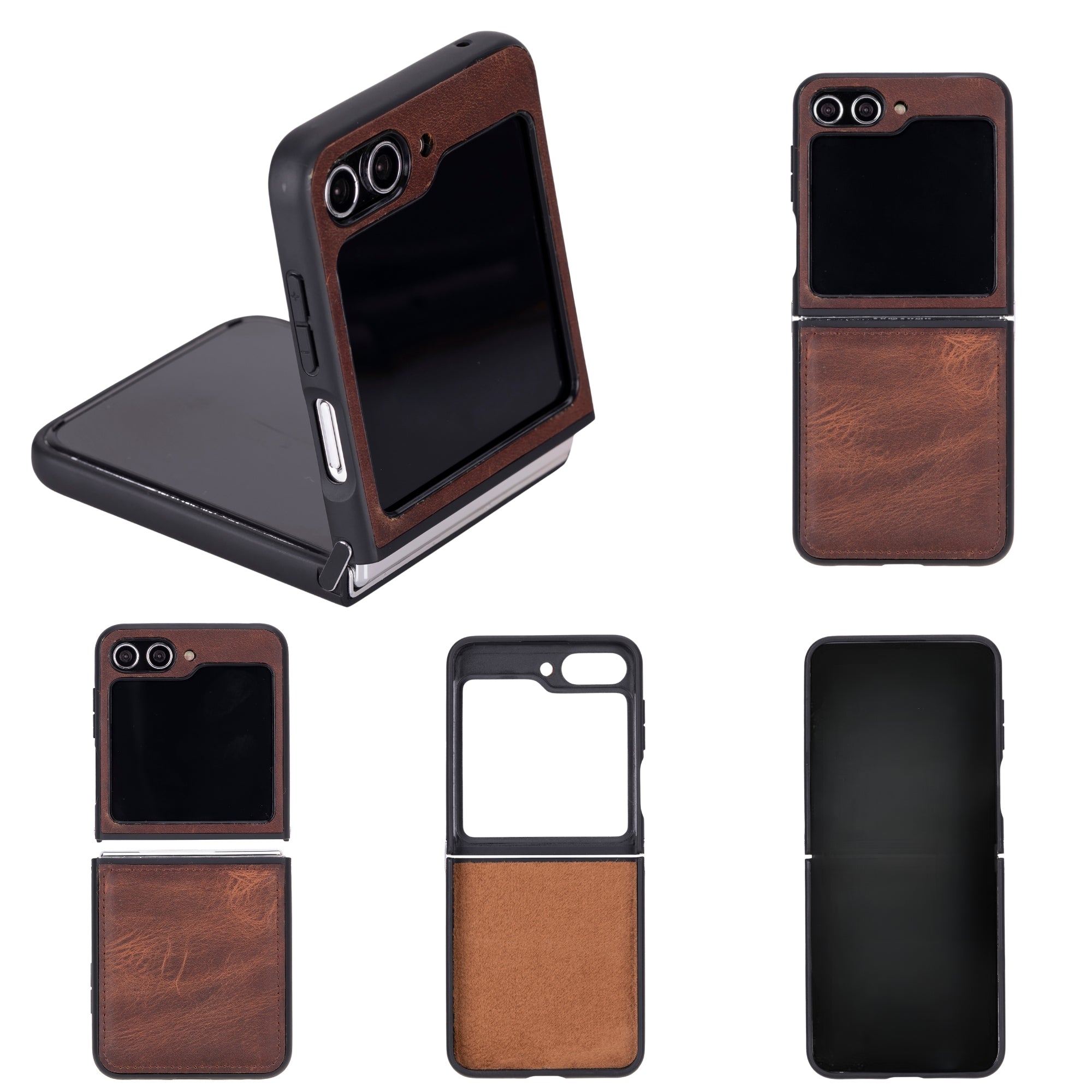 Miami Samsung Galaxy Z Flip 5 Case-Dark Brown---TORONATA