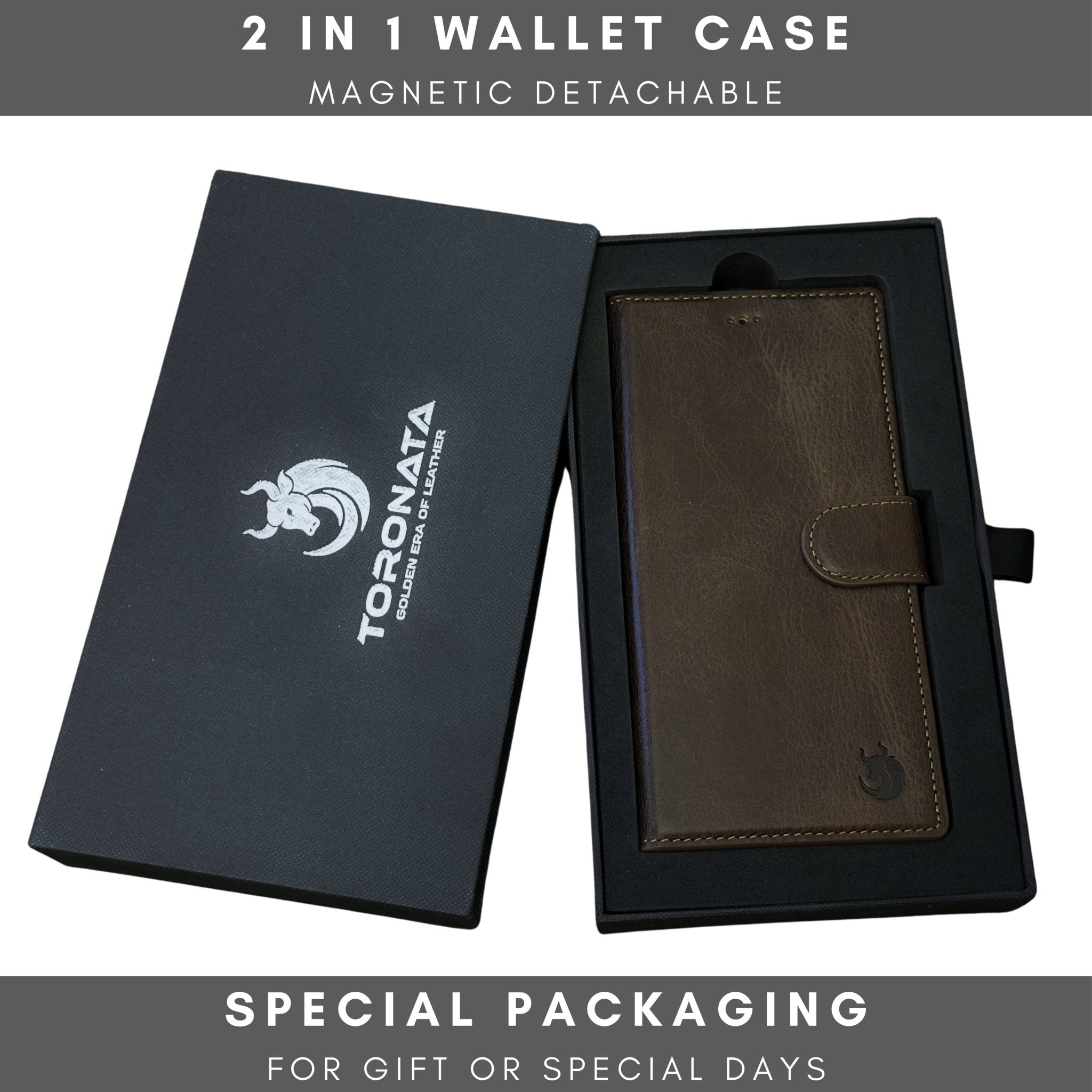 Nevada Samsung Galaxy S24 Ultra Wallet Case-Dark Brown---TORONATA
