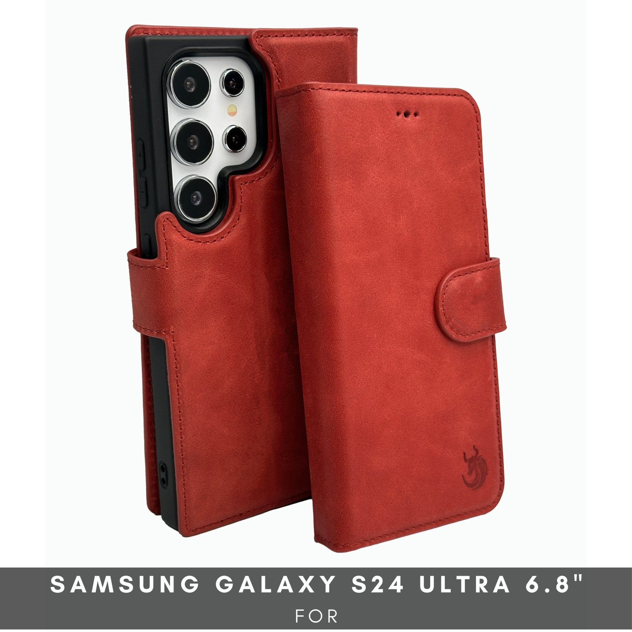 Nevada Samsung Galaxy S24 Ultra Wallet Case-Red---TORONATA