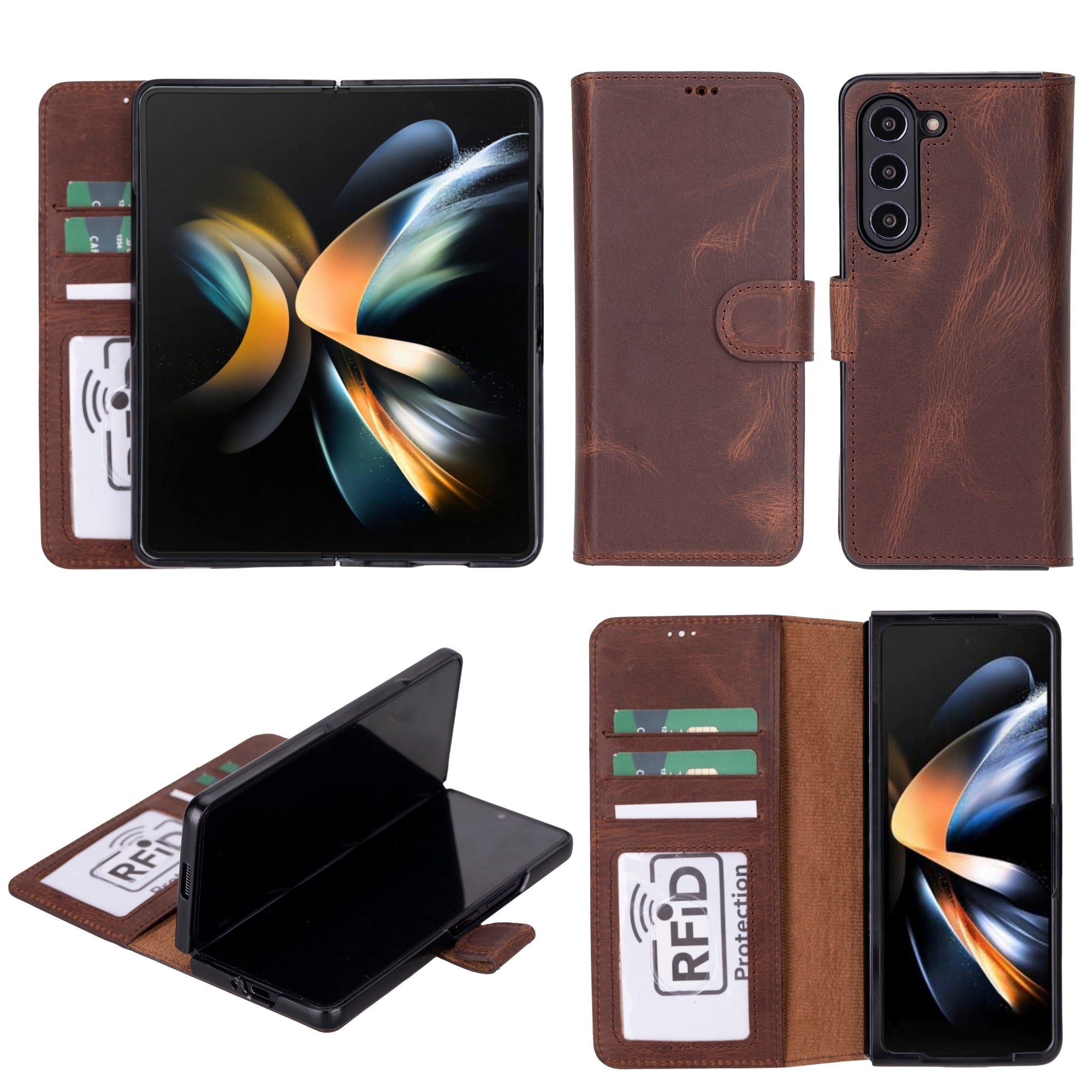 Orlando Samsung Galaxy Z Fold 5 Case-Dark Brown---TORONATA