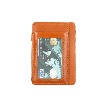 Parma Leather Card Holder - TORONATA - color_ Sandy Tan