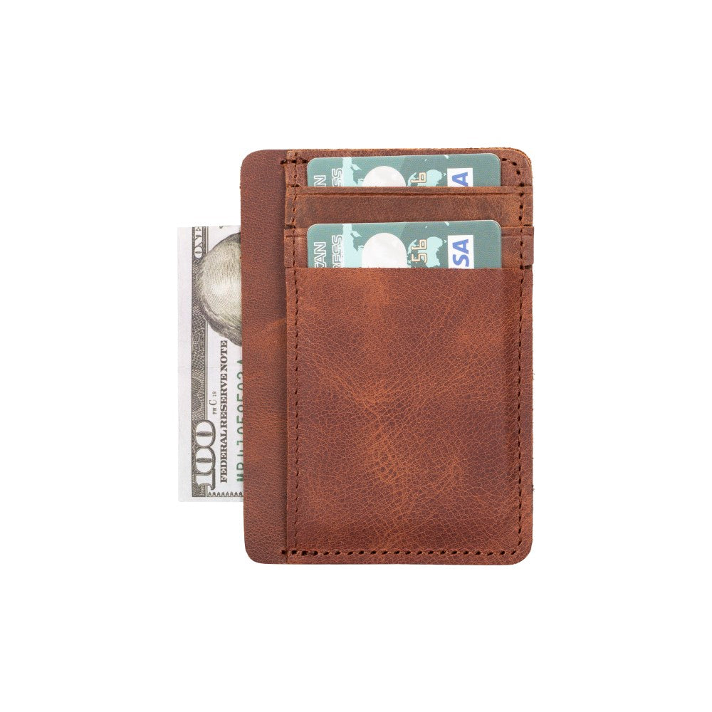 Parma Leather Card Holder - TORONATA - color_ Brown