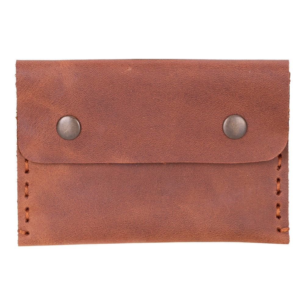 Vita Leather Card Holder - TORONATA - color_ Brown