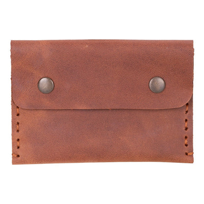 Vita Leather Card Holder - TORONATA - color_ Brown