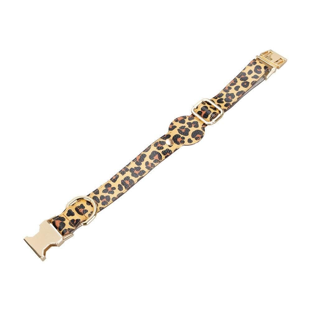 Pet Leather Collar with Apple AirTag Compatible Slot - TORONATA - color_ Peach Puff
