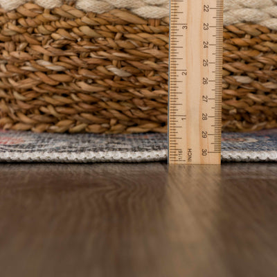 Rosman Distressed Washable Rug Area Rug