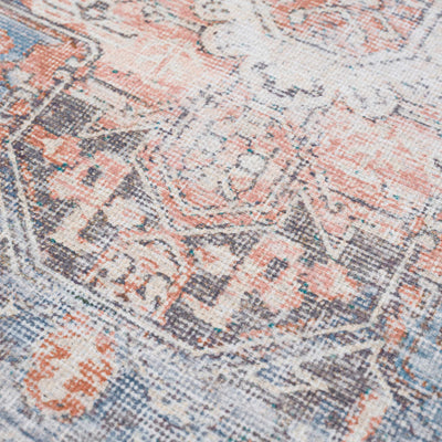 Rosman Distressed Washable Rug Area Rug