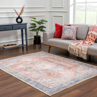 Rosman Distressed Washable Rug Area Rug