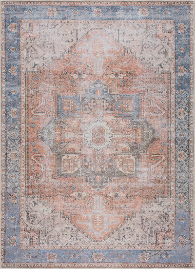 Rosman Distressed Washable Rug Area Rug