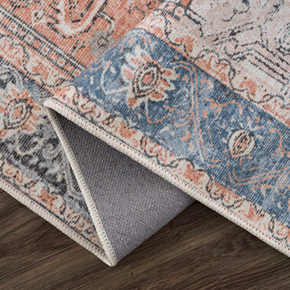 Rosman Distressed Washable Rug Area Rug