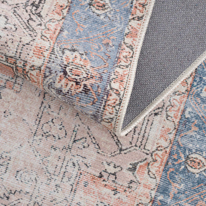 Rosman Distressed Washable Rug Area Rug