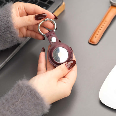 saratoga leather airtag holder - toronata - 