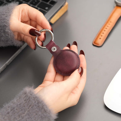 saratoga leather airtag holder - toronata - 