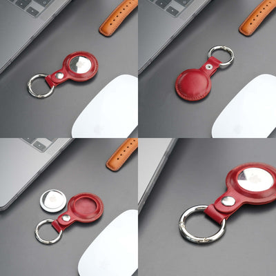 saratoga leather airtag holder - toronata - 