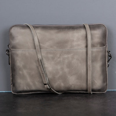 Seward Leather Laptop Bag with Shoulder Strap - MacBook Sleeve 14" & 16" 