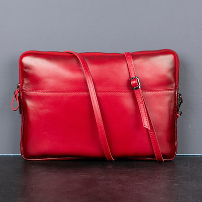 Seward Leather Laptop Bag with Shoulder Strap - MacBook Sleeve 14" & 16" 