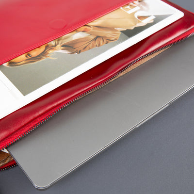 Seward Leather Laptop Bag with Shoulder Strap - MacBook Sleeve 14" & 16" 