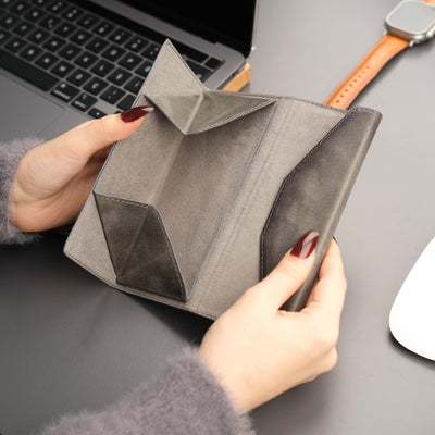 triangle leather cases for eyeglass or sunglasses - toronata - 