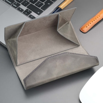 triangle leather cases for eyeglass or sunglasses - toronata - 