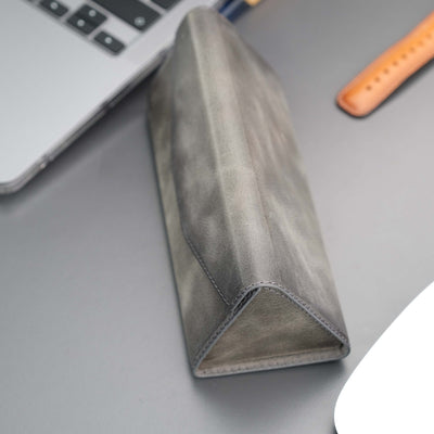 triangle leather cases for eyeglass or sunglasses - toronata - 