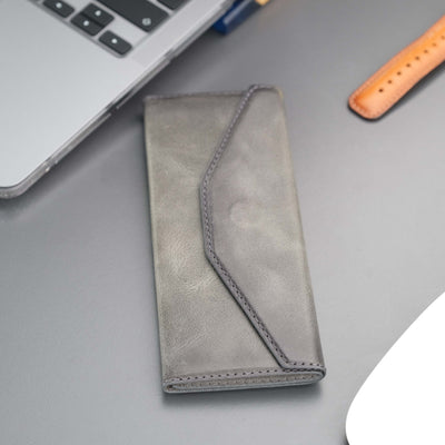 triangle leather cases for eyeglass or sunglasses - toronata - 