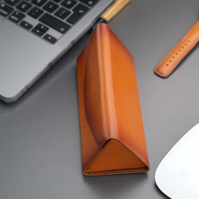 triangle leather cases for eyeglass or sunglasses - toronata - 