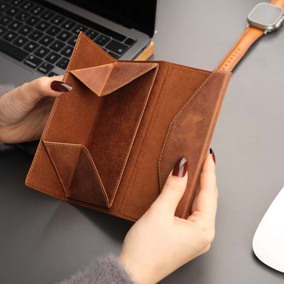 triangle leather cases for eyeglass or sunglasses - toronata - 