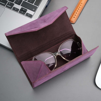 triangle leather cases for eyeglass or sunglasses - toronata - 