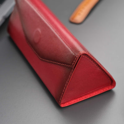 triangle leather cases for eyeglass or sunglasses - toronata - 