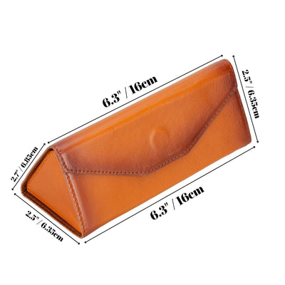 triangle leather cases for eyeglass or sunglasses - toronata - 