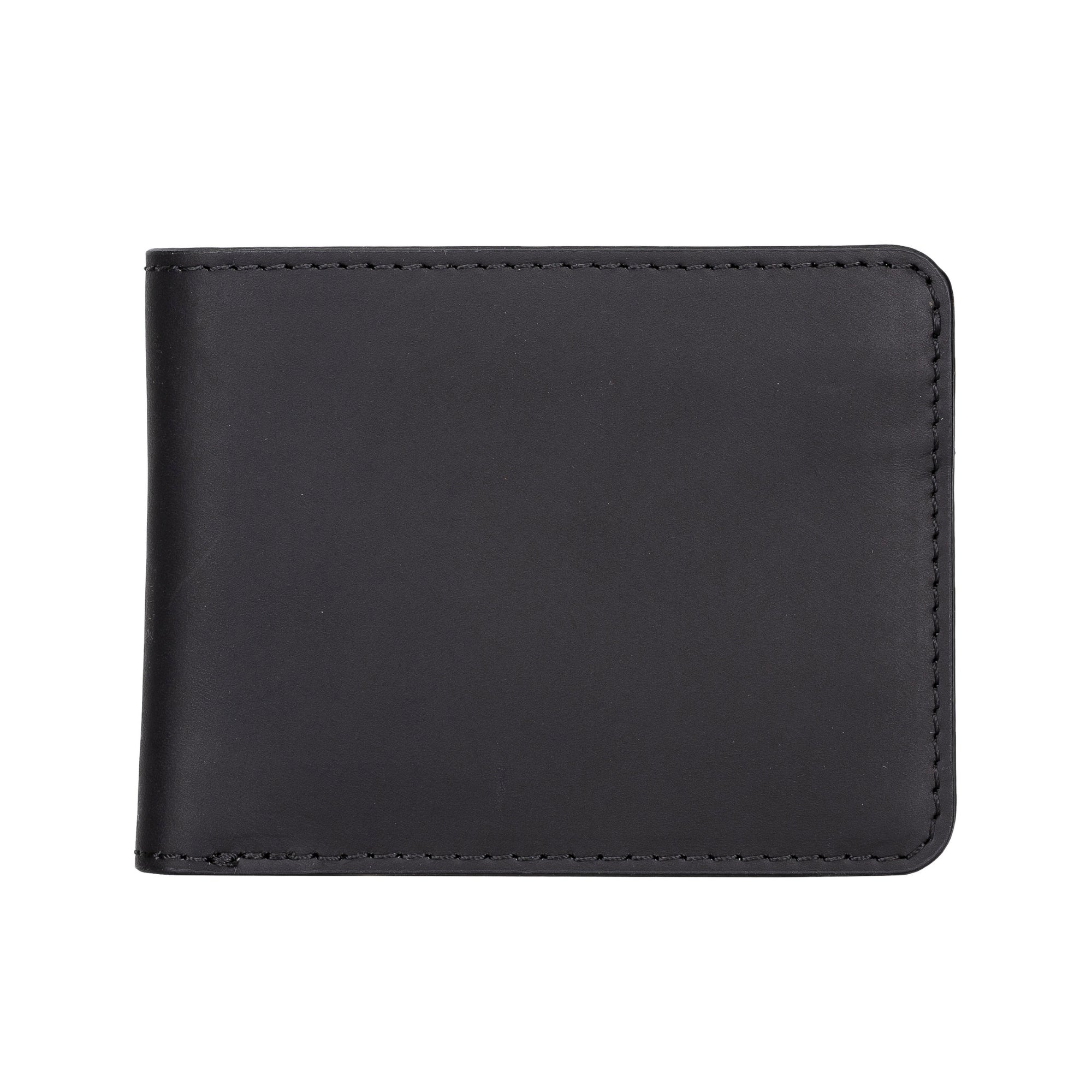 Arvada Handmade Bifold Leather Men Wallet-Antic Black---TORONATA
