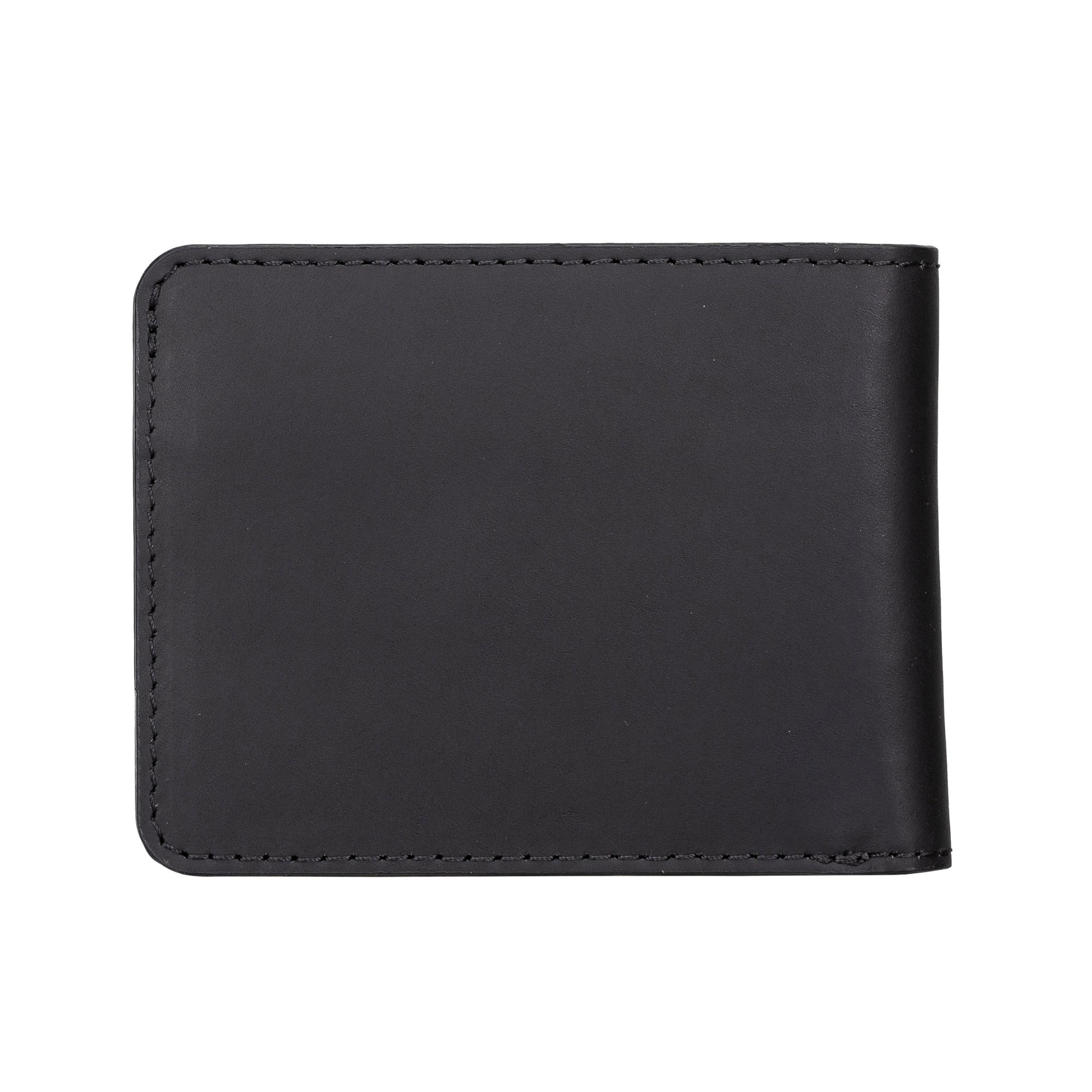 Arvada Handmade Bifold Leather Men Wallet-Antic Black---TORONATA