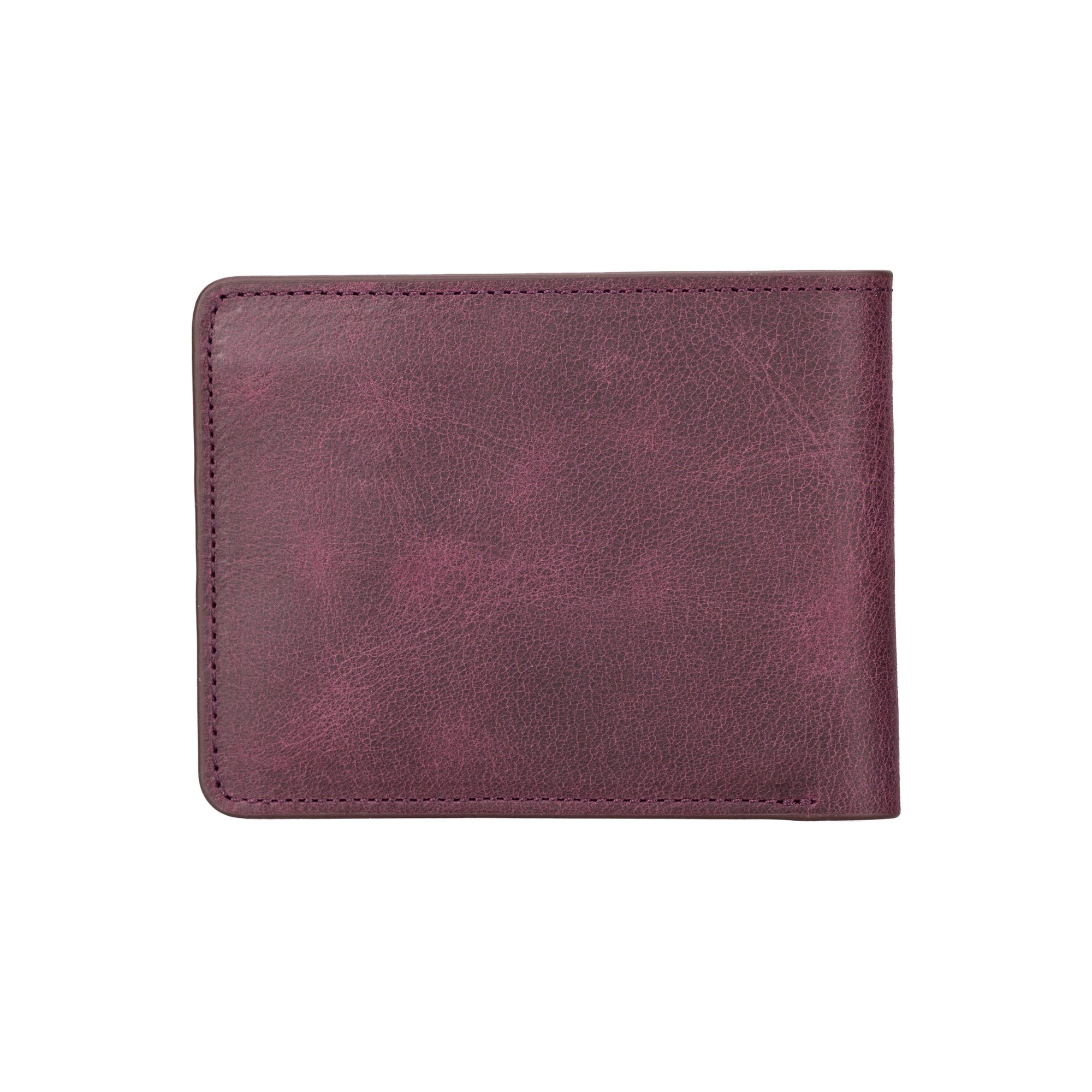 Arvada Handmade Bifold Leather Men Wallet-Antic Purple---TORONATA
