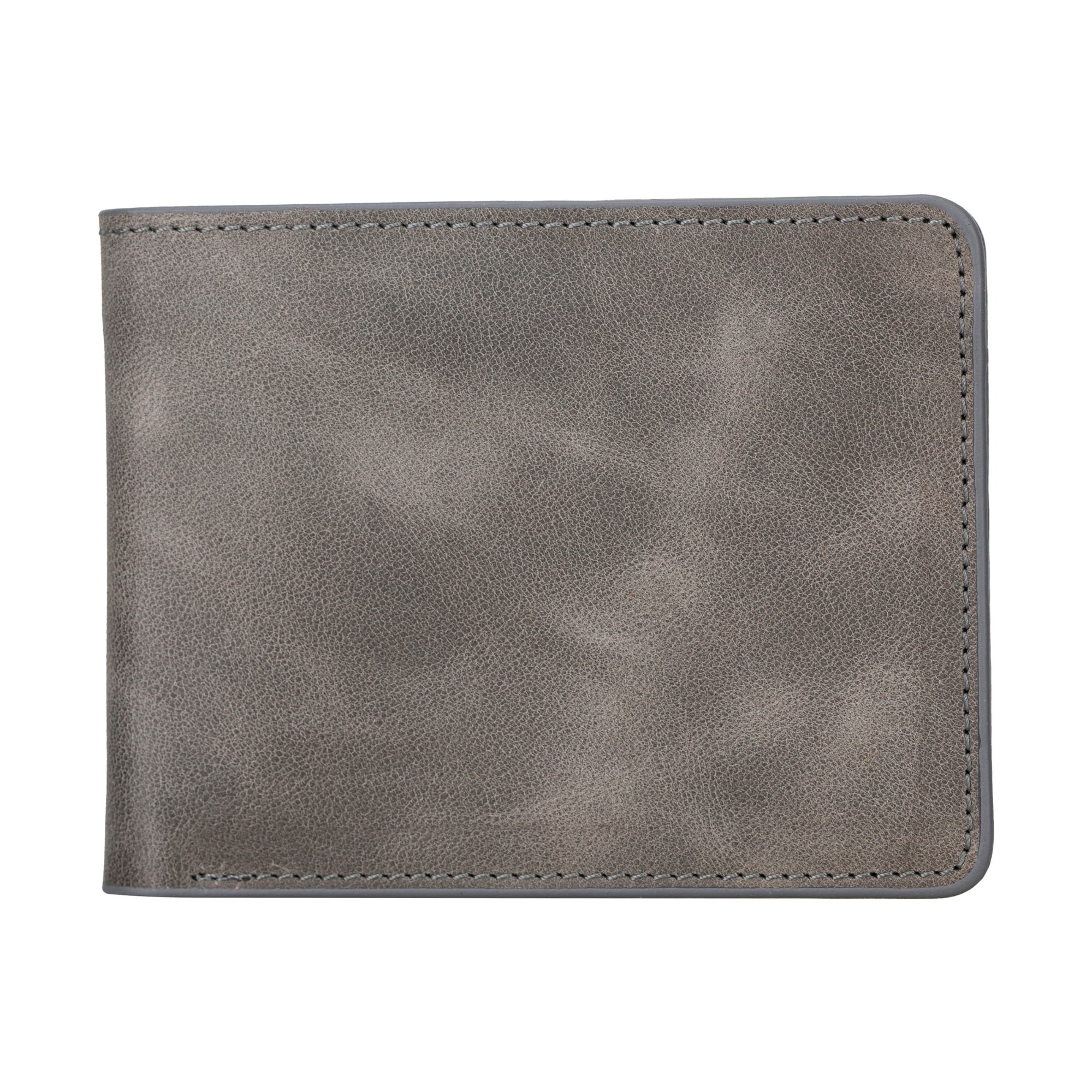 Arvada Handmade Bifold Leather Men Wallet-Grey---TORONATA