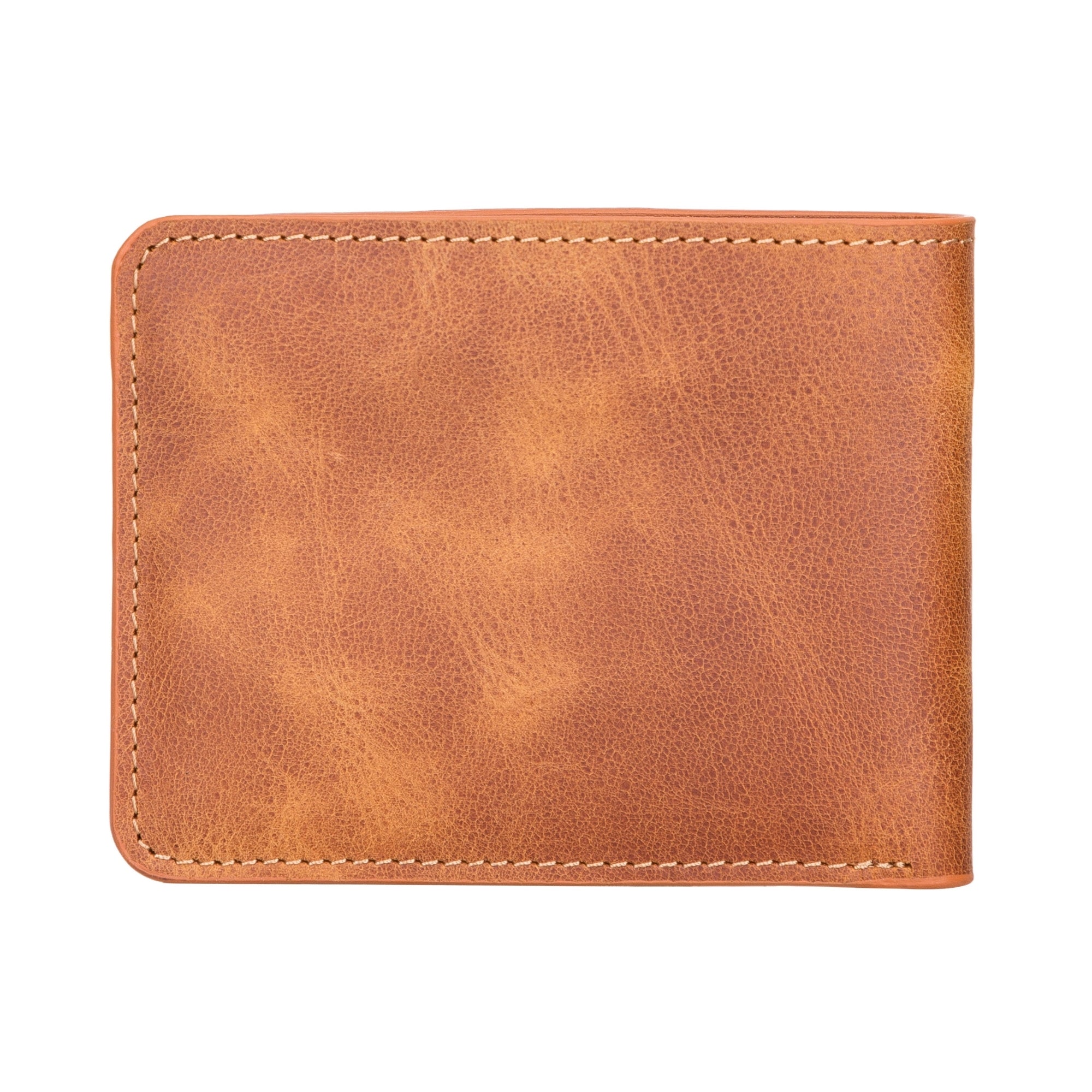 Arvada Handmade Bifold Leather Men Wallet-Light Brown---TORONATA