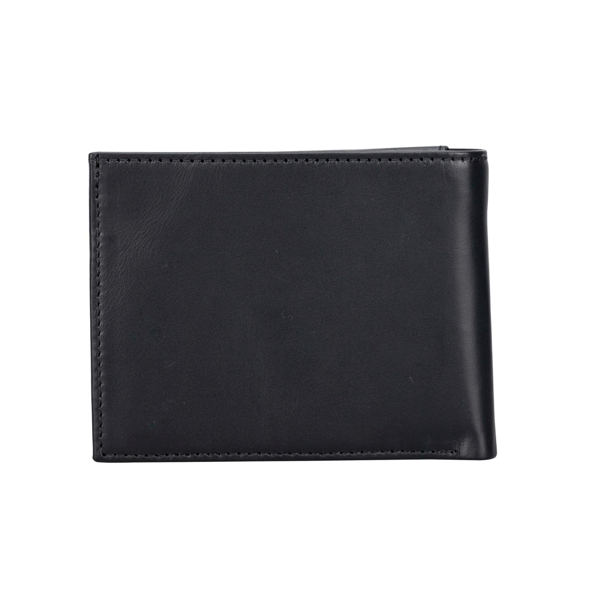 Aspen Premium Full-Grain Leather Wallet for Men-Black---TORONATA