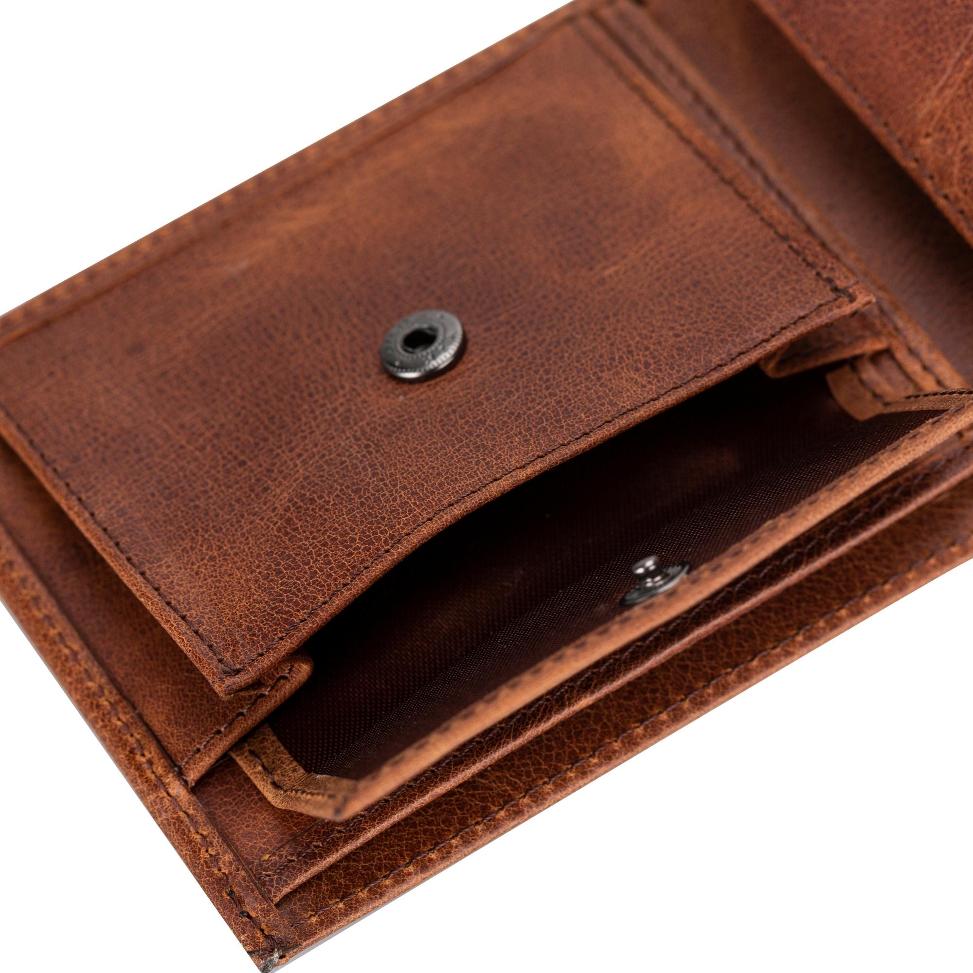 Aspen Premium Full-Grain Leather Wallet for Men-Light Brown---TORONATA